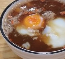 Glutinous Rice Balls with Egg in Sweet Fermented Rice Soup