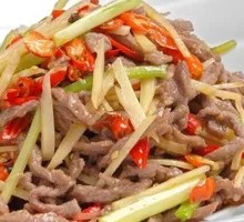 Coriander and Young Ginger Beef Strips