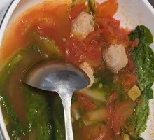 Vegetable Dumpling Soup