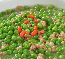 Minced Pork with Peas