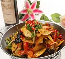 Spicy Potatoes in Dry Pot