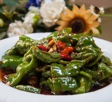 Braised Green Pepper with Tiger Stripes