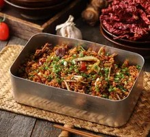 Sour Chili and Crispy Pork Bits Fried Rice