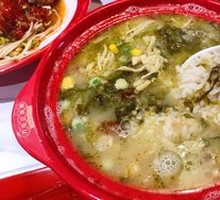Sour Cabbage and Pork Stir-Fry Rice Soup