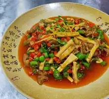 Pan-Fried Pork Intestines