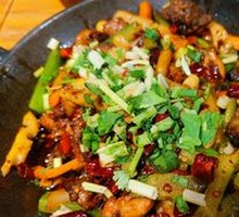 Dry Pot Pork Ribs and Chicken