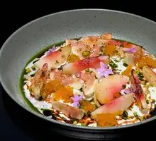 Grilled Peach Fig Burata