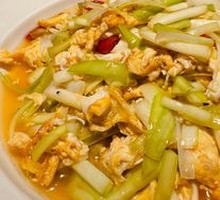 Scallion omelette