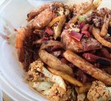 Dry Pot Shrimp and Rabbit