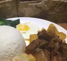 Stewed Pork Ribs with Potatoes Rice Bowl