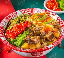 Potato and Beef Stir-fry with Chopped Chili Rice