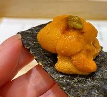 Peony Shrimp and Sea Urchin Hand Roll