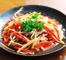 Young Ginger Stir-Fried Pork Strips