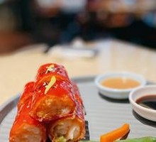 Golden Shrimp Red Rice Noodle Roll