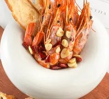 Garlic-infused Extra Virgin Olive Oil Pan-Seared Shrimp