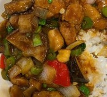 Pan-fried Chicken Rice Bowl