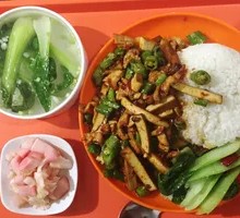 Fried Tofu Skin and Pork Rice Bowl