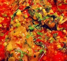 Braised Sea Bass with Huoxiang Pickles