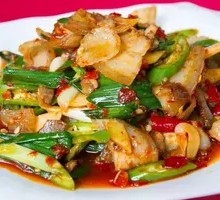 Stir-fried Pork with Green Onions