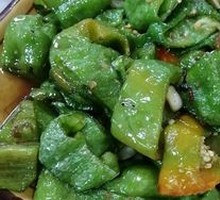 Braised Green Pepper with Tiger Stripes