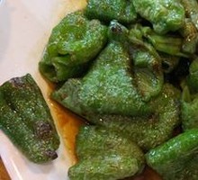 Braised Green Pepper with Tiger Stripes