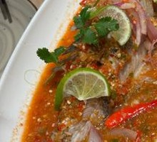 Thai Lime Steamed Sea Bass