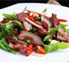 Spicy Stir-fried Pig Tongue with Green Chili