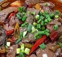 Sour Cabbage Duck Blood Noodles