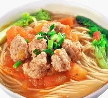 Tomato Meatball Noodles