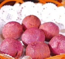 Purple Sweet Potato Glutinous Rice Balls