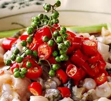 Spicy Frog with Fresh Chilies