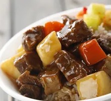 Beef and Potato Rice Bowl