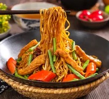 Chicken and Green Bean Stew Noodles