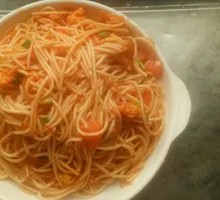 番茄蛋炒面