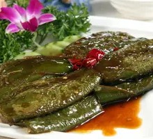 Braised Green Pepper with Tiger Stripes