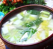 Chinese Cabbage and Tofu Soup