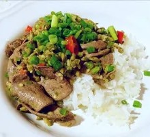 Pork Liver Rice Bowl