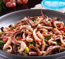 Spicy Squid in Dry Pot