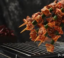 Grilled Green Pepper with Pork Ribs