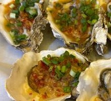 Fresh Opened Oysters