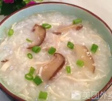 Shiitake and Minced Pork Rice Porridge