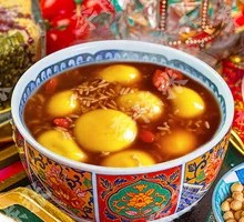 Brown Sugar Fermented Rice Wine Black Sesame Tangyuan