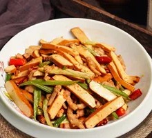 Fried Tofu and Pork Rice Bowl