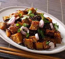 Braised Eggplant with Rice