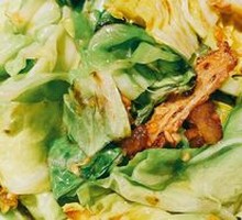 Fried Pork Crumbs with Bok Choy