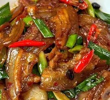 Special Garlic Shoots Braised Pork