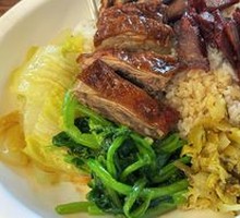 Roast Duck and Barbecue Pork Rice