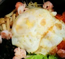 Korean Stone Pot Shrimp Rice Bowl