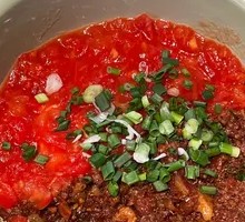 Rotten Tomato Beef Meatball Noodles
