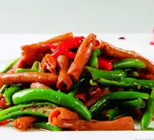 Green Pepper Duck Intestines